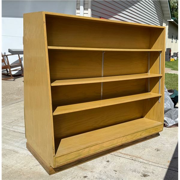 MID-CENTURY MODERN STYLE DOUBLE-SIDED BOOKCASE