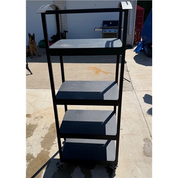 FOUR-TIER ROLLING UTILITY CART