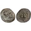 Image 1 : BACTRIA: Eukratides I Megas, ca. 170-145 BC, AR obol (0.67g), Choice VF