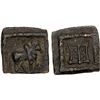 Image 1 : BACTRIA: Apollodotus II, ca. 80-65 BC, AE square unit (1.44g), nice VF