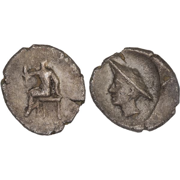 CILICIA: Uncertain mint, AR obol (0.50g), ca. 4th century BC, NGC VF