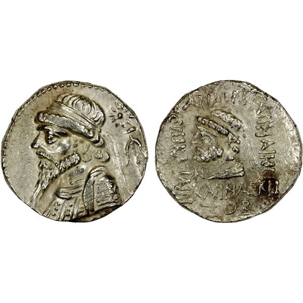 ELYMAIS: Kamnaskires V, ca. 54/3-33/2 BC, AR tetradrachm, Seleukia on the Hedyphon, SE 272 (41/0 BC)