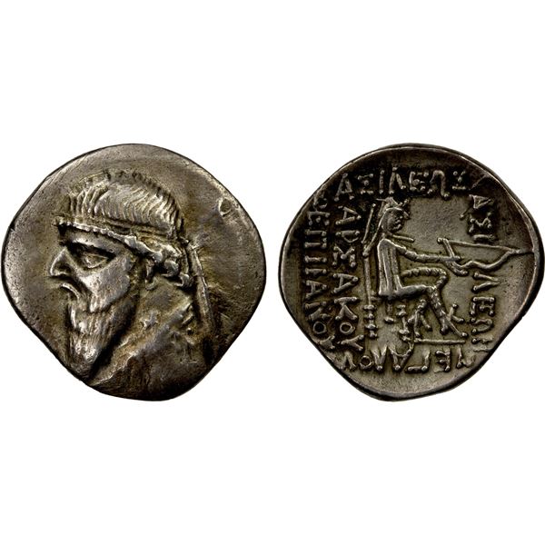 PERSIA: PARTHIAN KINGDOM: Mithradates II, 123-88 BC, AR drachm (3.93g), attractive VF-XF