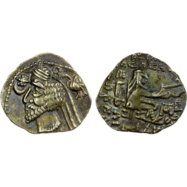 PERSIA: PARTHIAN KINGDOM: Phraates IV, 38-2 BC, AR drachm (3.82g), Mithradatkart, VF