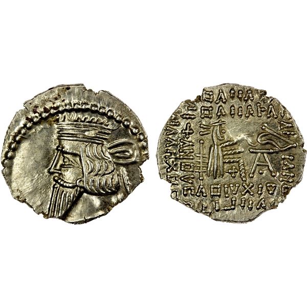 PERSIA: PARTHIAN KINGDOM: Vologases III, 105-147 AD, AR drachm (3.81g), Ekbatana, AU