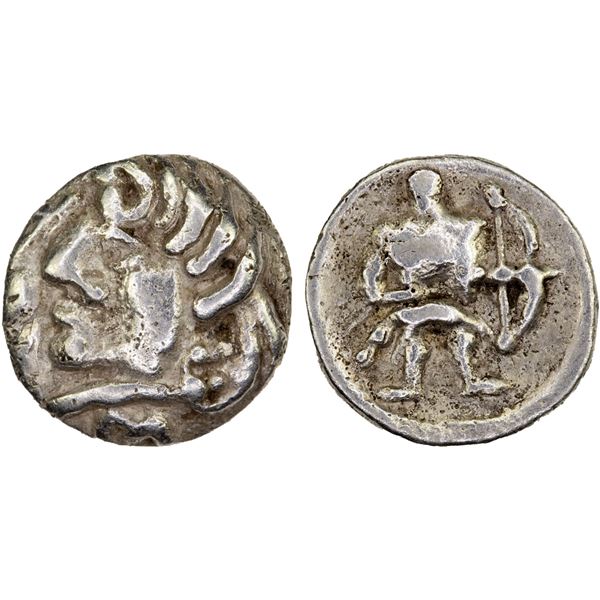 SAMARKAND: Anonymous, ca. 2nd-3rd century, AR obol (0.57g), choice VF
