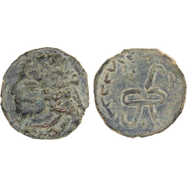 CHACH: Early Series: "Vanvan", 4th/6th century, AE cash (3.53g), VF