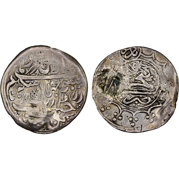 GANJA: Muhammad Hasan Khan, 1760-1780, AR abbasi (3.39g), Ganja, AH1184, VF