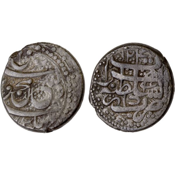 AFGHANISTAN: DURRANI: Mahmud Shah, 1801-1829, AR rupee (10.18g), Herat, AH1240, VF