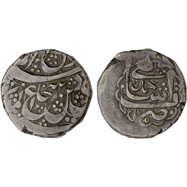 AFGHANISTAN: DURRANI: Shah Shuja', 5th reign, 1839-1842, AR rupee (9.03g), Ahmadshahi (= Qandahar),