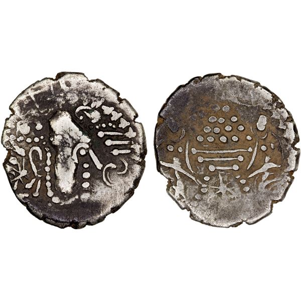 CHAVADAS OF GUJARAT: Anonymous, ca. 760-850, AR drachm (3.98g), VF