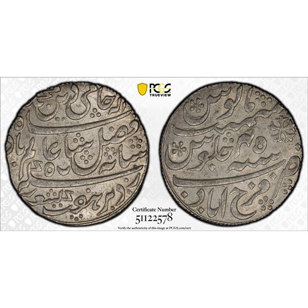 BENGAL PRESIDENCY: AR rupee, Farrukhabad, year 45, PCGS MS62
