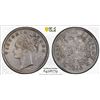 Image 1 : BRITISH INDIA: Victoria, Queen, 1837-1876, AR 1/4 rupee, 1840(m), PCGS AU details