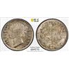 Image 1 : BRITISH INDIA: Victoria, Queen, 1837-1876, AR 2 annas, 1841(c), PCGS MS63