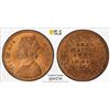 Image 1 : BRITISH INDIA: Victoria, Queen, 1837-1876, AE 1/4 anna, 1862, PCGS MS64 RB