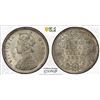Image 1 : BRITISH INDIA: Victoria, Queen, 1837-1876, AR 2 annas, 1862(c), PCGS MS65