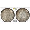 Image 1 : BRITISH INDIA: Victoria, Empress, 1876-1901, AR 1/4 rupee, 1877(c), PCGS AU53