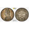 Image 1 : BRITISH INDIA: Victoria, Empress, 1876-1901, AR 1/2 rupee, 1889-C, PCGS EF40