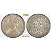 Image 1 : BRITISH INDIA: Victoria, Empress, 1876-1901, AR 1/4 rupee, 1893-C, PCGS AU55