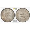 Image 1 : BRITISH INDIA: Victoria, Empress, 1876-1901, AR 1/4 rupee, 1896-C, PCGS AU details