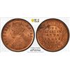 Image 1 : BRITISH INDIA: Victoria, Empress, 1876-1901, AE 1/4 anna, 1901(c), PCGS MS64 RB