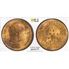 Image 1 : BRITISH INDIA: Edward VII, 1901-1910, AE 1/12 anna, 1910(c), PCGS MS65 RB