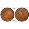 Image 1 : BRITISH INDIA: George V, 1910-1936, AE 1/12 anna, 1915(c), PCGS MS65 RB