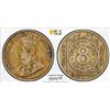 Image 1 : BRITISH INDIA: George V, 1910-1936, 8 annas, 1919(b), PCGS AU details