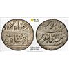 Image 1 : FRENCH INDIA: AR rupee (11.46g), Arkat, AH1162 year 2 (1749), PCGS MS63