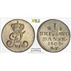 Image 1 : DENMARK: Frederik VI, 1808-1839, BI skilliing, 1809, PCGS MS64