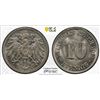Image 1 : GERMANY: Kaiserreich, 10 pfennig, 1914-A, PCGS MS65