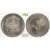 Image 1 : GERMANY: Kaiserreich, 5 pfennig, 1914-D, PCGS MS66