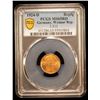 Image 2 : GERMANY: Weimar Republic, AE reichspfennig, 1924-D, PCGS MS65 Red