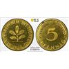 Image 1 : GERMANY: Federal Republic, 5 pfennig, 1950-F, PCGS Proof 65