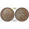 Image 1 : GREAT BRITAIN: Victoria, 1837-1901, AE penny, 1879, PCGS MS62 BN