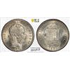 Image 1 : HUNGARY: Franz Josef I, 1848-1916, AR forint, Kormoczbanya, 1881-KB, PCGS MS62