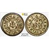 Image 1 : LIVONIA: Christina, of Sweden, 1632-1654, BI solidus, Riga, 1645, PCGS MS61