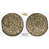 Image 1 : LIVONIA: Christina, of Sweden, 1632-1654, BI solidus, Riga, [16]63, PCGS MS62