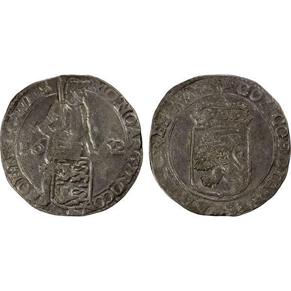 NETHERLANDS: WEST FRIESLAND: United Netherlands, AR silver ducat (27.69g), 1662, VF-XF