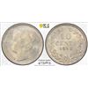Image 1 : NETHERLANDS: Wilhelmina, 1890-1848, AR 10 cents, 1898, PCGS MS65