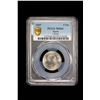 Image 2 : SPAIN: Francisco Franco, caudillo, 1947-1975, 5 pesetas, 1957(58), PCGS MS64