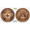 Image 1 : SWITZERLAND: Confederation, AE rappen, 1909-B, PCGS MS65 RB