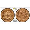 Image 1 : SWITZERLAND: Confederation, AE 2 rappen, 1912-B, PCGS MS65 RB