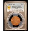 Image 2 : GERMAN EAST AFRICA: Wilhelm II, 1888-1918, AE pesa, 1891/AH1308, PCGS MS64 RB