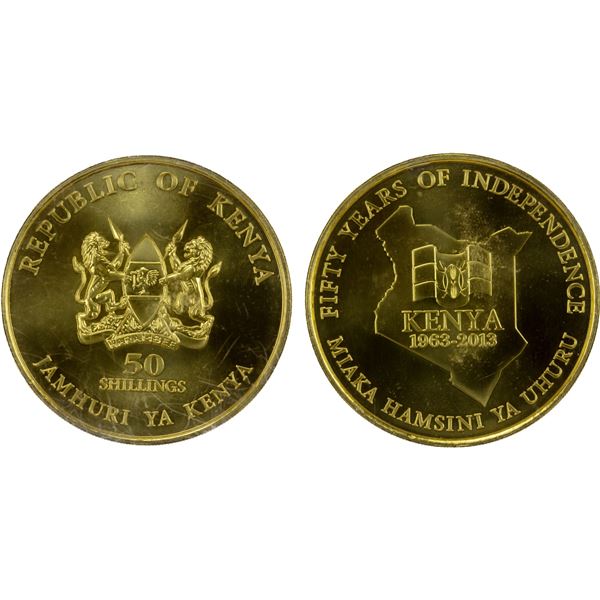 KENYA: Republic, 50 shillings, 2013, Choice Unc