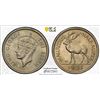 Image 1 : MAURITIUS: George VI, 1936-1952, 1/2 rupee, 1951, PCGS MS65