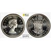 Image 1 : SOUTH AFRICA: Elizabeth II, 1952-2022, AR 2 1/2 shillings (1/2 crown), 1954, PCGS Proof 66