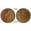 Image 1 : BRAZIL: Pedro II, 1831-1889, AE 40 reis, 1873, PCGS MS63 BN
