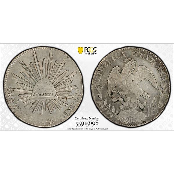 MEXICO: Republic, AR 8 reales, 1826-Zs, PCGS XF details