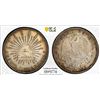 Image 1 : MEXICO: Republic, AR peso, 1898-Zs, PCGS UNC details